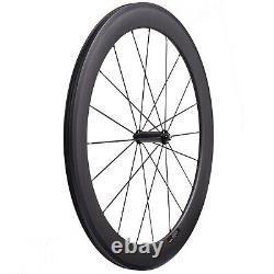 60mm Tubuless Ready SAT Carbon Wheels Powerway R36 Hub Road Bike Carbon Wheels