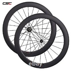 60mm depth Straight Pull R36 Hub Tubular Road Bike 700C Carbon Wheels Wheelset