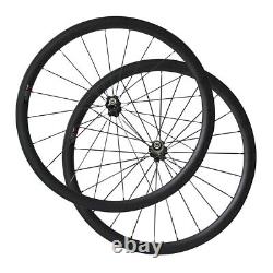650C 38mm Clincher 20.5mm Wide Carbon Wheels for Road Bicycle with V-brake Hubs