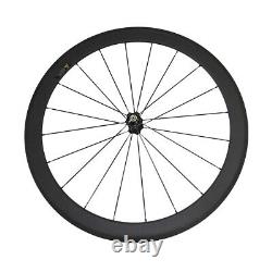 650C 50mm Clincher 20.5mm Wide Carbon Wheels for Road Bicycle with V-brake Hub