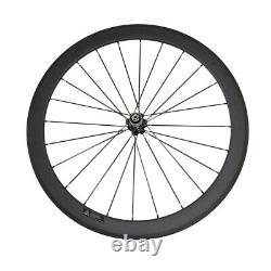 650C 50mm Clincher 20.5mm Wide Carbon Wheels for Road Bicycle with V-brake Hub