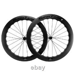 6560 65mm Road Bike Disc Brake Carbon Wheelset Disc Brake Carbon Wheels Tubeless