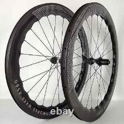 6560 Full Carbon Road Bike Wheelset 700C Princeton Disc Brake Wheels UD Glossy