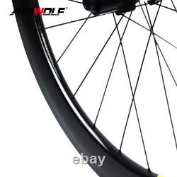 65mm Carbon Wheelset 700c Road Bike Clincher Wheels DT240s Hub Centerlock Disc