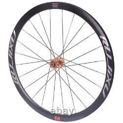 70023 40C 38mm Gravel Road Bike Wheelset Disc Brake Carbon Hub Alloy Wheel Rim