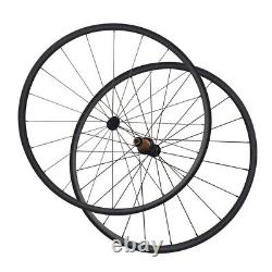 700C 24mm Deepth Carbon Fiber Road Bike Wheels with Bitex RAR10 V-brake Hub