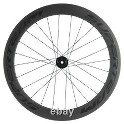 700C 38 50 60 88mm Carbon Disc Brake Wheelset Thru Axle/QR Road Bicycle Wheels