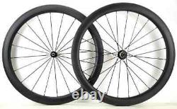 700C 38/50/60/88mm Depth Road Bike Clincher Carbon Wheelset with Powerway Hub