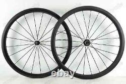 700C 38/50/60/88mm Depth Road Bike Clincher Carbon Wheelset with Powerway Hub