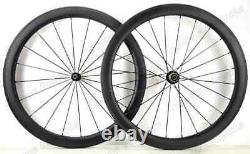 700C 38/50/60/88mm Depth Road Bike Clincher Carbon Wheelset with Powerway Hub