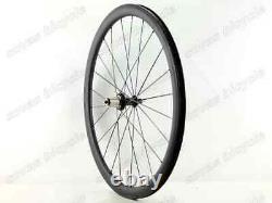 700C 38/50/60/88mm Depth Road Bike Clincher Carbon Wheelset with Powerway Hub