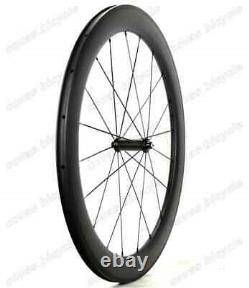 700C 38/50/60/88mm Depth Road Bike Clincher Carbon Wheelset with Powerway Hub