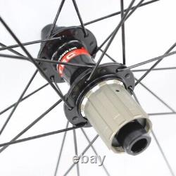 700C 38/50/60/88mm Full Carbon Road Bike Wheelset Tubular Clincher Tubeless Rims