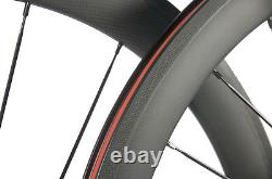 700C 38/50/60/88mm Road Bike Carbon Wheels Mix Combo Front+Rear Carbon Wheelset