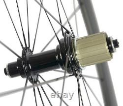 700C 38/50/60/88mm Road Bike Carbon Wheels Mix Combo Front+Rear Carbon Wheelset