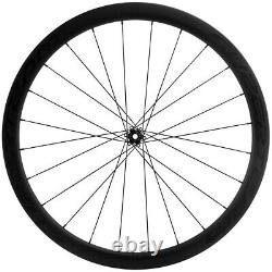 700C 38mm Carbon Road Disc Brake Wheelset Cyclocross Bicycle Wheels QR/THRU AXLE