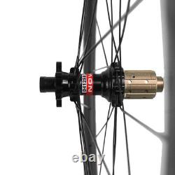 700C 38mm Carbon Road Disc Brake Wheelset Cyclocross Bicycle Wheels QR/THRU AXLE