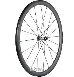 700C 38mm Full Carbon Fiber Wheels Road Bike Carbon Wheelset 25mm Clincher UD