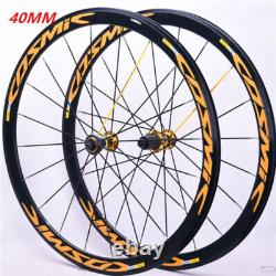 700C 40mm 50mm Road Bike Rim Wheels City Bicycle Gear Set Wheelset Carbon Hub