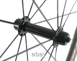 700C 40mm Carbon Wheels 25mm U Shape Clincher Road Bike Cycle Carbon Wheelset UD