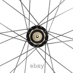 700C 40mm Clincher Tubeless Road Bike Disc Bike Carbon Wheels 28mm Width Wheels
