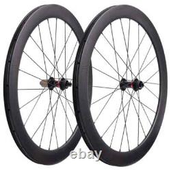 700C 40mm Clincher Tubeless Road Bike Disc Bike Carbon Wheels 28mm Width Wheels