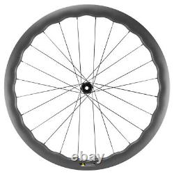 700C 4540 45mm Road Bike Disc Brake Wheelset 25mm U Shape Clincher Carbon Wheels