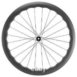 700C 4550mm Depth Carbon Fiber Road Bicycle Wheelset U Shape Clincher /Tubeless