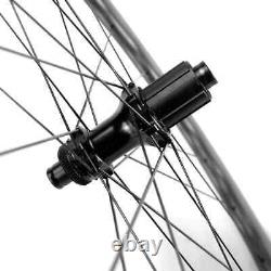 700C 4550mm Depth Carbon Fiber Road Bicycle Wheelset U Shape Clincher /Tubeless