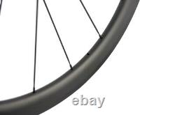 700C 45mm Clincher Carbon Road Bike Wheels R13 Hubs Bicycle Wheelset UD Matt 11S