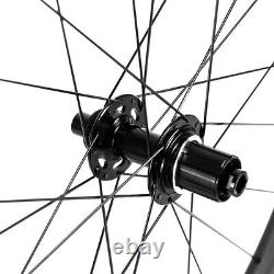 700C 45mm Disc Brake Carbon Wheels Road Bike Disc Brake Wheelset 25mm Clincher
