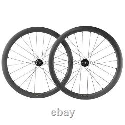 700C 45mm Disc Brake Carbon Wheelset 28mm Tubeless Road Bike Disc Brake Wheels
