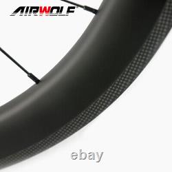 700C 5025mm Carbon Fiber Road Bicycle Wheelset Bike Wheels City Wheel Tubeless