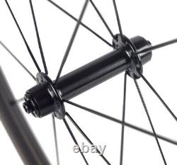 700C 50mm 23mm Width Carbon Wheels Road Bike Carbon Bicycle Wheelset Alloy Brake