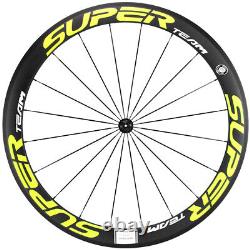 700C 50mm Carbon Wheels 23mm Wide V Shap Clincher Road Bike Race Carbon Wheelset