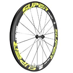 700C 50mm Carbon Wheels 23mm Wide V Shap Clincher Road Bike Race Carbon Wheelset