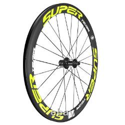 700C 50mm Carbon Wheels 23mm Wide V Shap Clincher Road Bike Race Carbon Wheelset