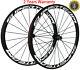 700c 50mm Carbon Wheels Reflective Decal Road Bike Race Cycle Carbon Wheelset 3k