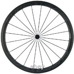 700C 50mm Carbon Wheels Reflective Decal Road Bike Race Cycle Carbon Wheelset 3k