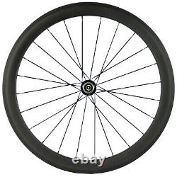 700C 50mm Carbon Wheels Road Bike Carbon Wheelset 23mm V Shape Clincher Bicycle