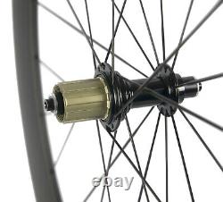 700C 50mm Carbon Wheels Road Bike Carbon Wheelset 23mm V Shape Clincher Bicycle