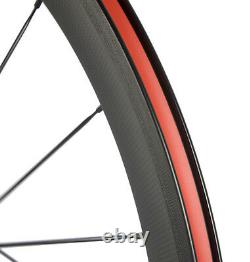 700C 50mm Carbon Wheelset Road Bike Rim Brake Cycle Carbon Wheelset XDR 12s Matt