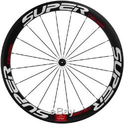 700C 50mm Carbon Wheelset Road Bike Superteam Clincher 23mm/25mm R13 hub Wheels