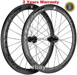 700C 50mm Disc Brake Carbon Wheelset Clincher Road Bike Disc Brake Wheels 12mm