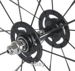 700C 50mm Fixed Gear/Flip Flop Carbon Wheels Track Bike Racing Carbon Wheelset