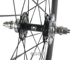 700C 50mm Fixed Gear/Flip Flop Carbon Wheels Track Bike Racing Carbon Wheelset