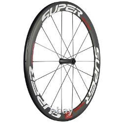 700C 50mm Road Bike Cabon Wheels Clincher R7 Hub Race Bicycle Carbon Wheelset