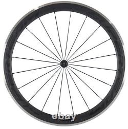 700C 50mm Road Bike Carbon Wheels Aluminum/Alloy Brake Carbon Wheelset Clincher