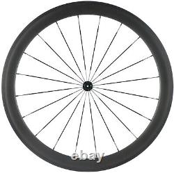 700C 50mm Road Bike Carbon Wheelset 25mm U Shape Clincher Carbon Wheels UD Matte