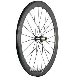 700C 50mm Road Bike Carbon Wheelset 25mm U Shape Clincher Carbon Wheels UD Matte
